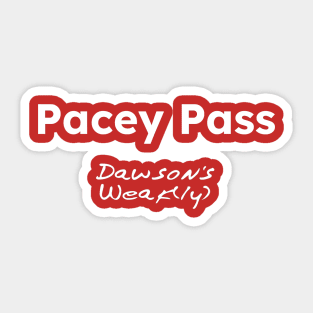 Pacey Pass Sticker